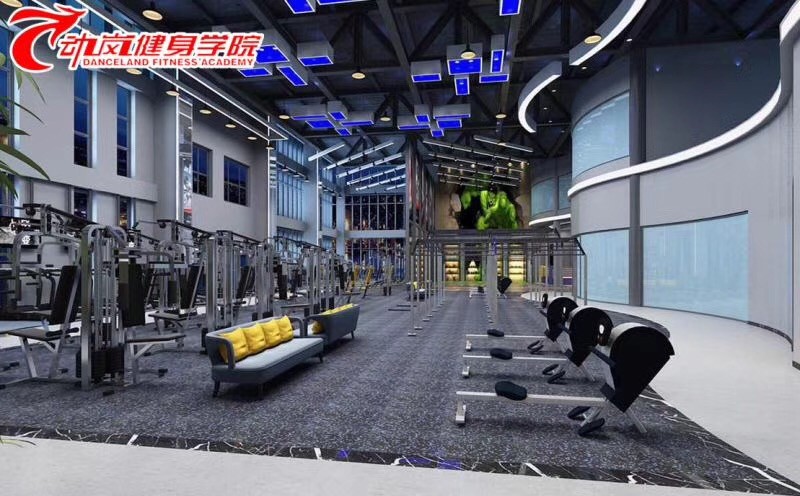 動(dòng)嵐健身融匯半島健身房加盟店裝修風(fēng)格展示