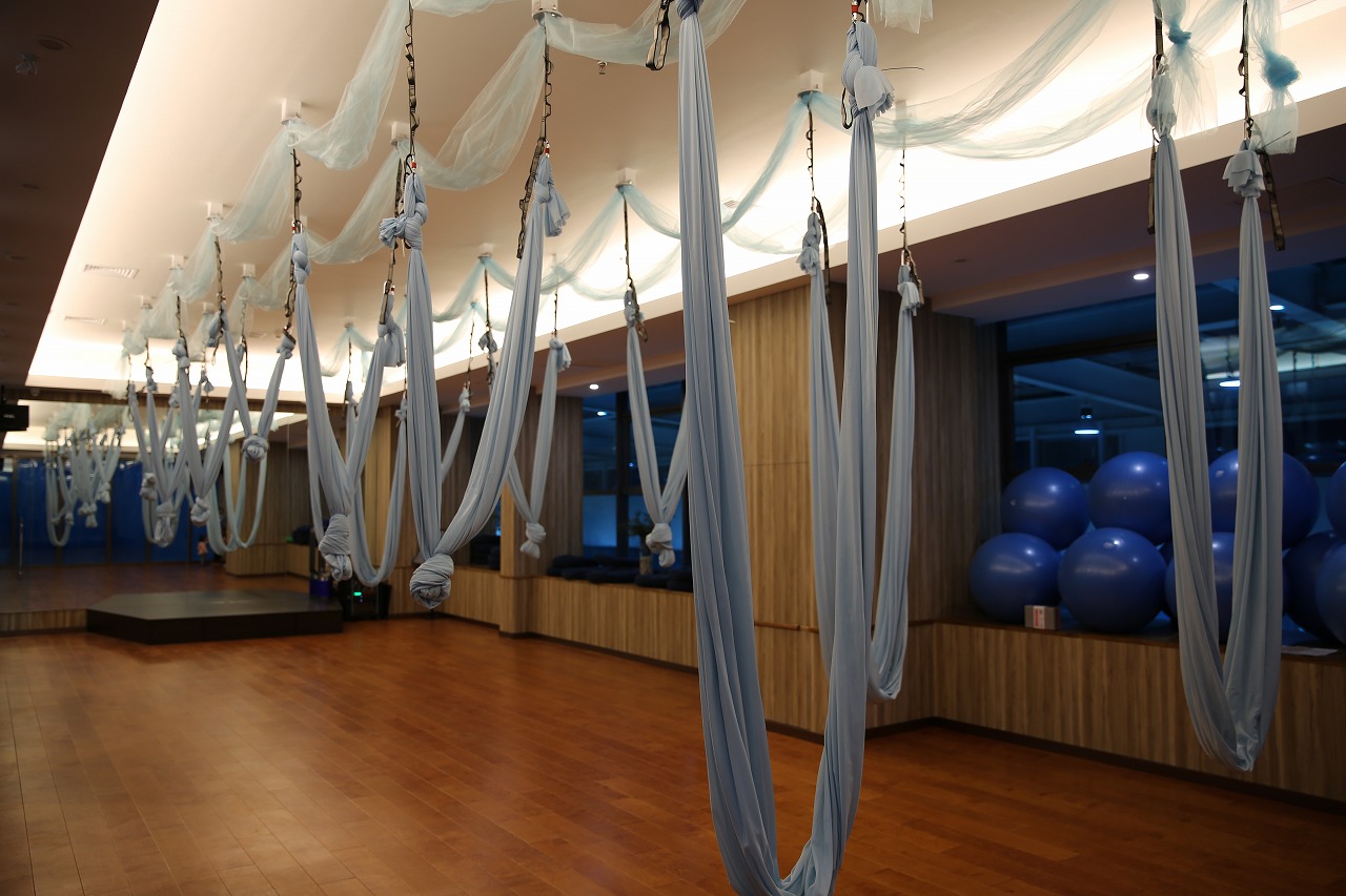 河北任丘動(dòng)嵐健身房加盟店面裝修展示