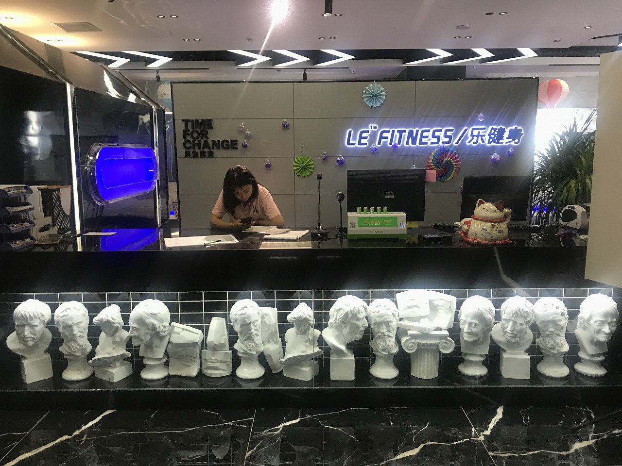 遼寧鞍山動(dòng)嵐健身加盟店裝修展示